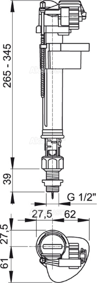 Клапан 1/2 A17 нижний Клапан 1/2 A17 нижний