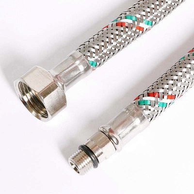 Гибкая подводка для смесителя UNI-FITT М10х1 - 1/2" 40 см оплетка из нержавеющей стали Гибкая подводка для смесителя UNI-FITT М10х1 - 1/2" 40 см оплетка из нержавеющей стали