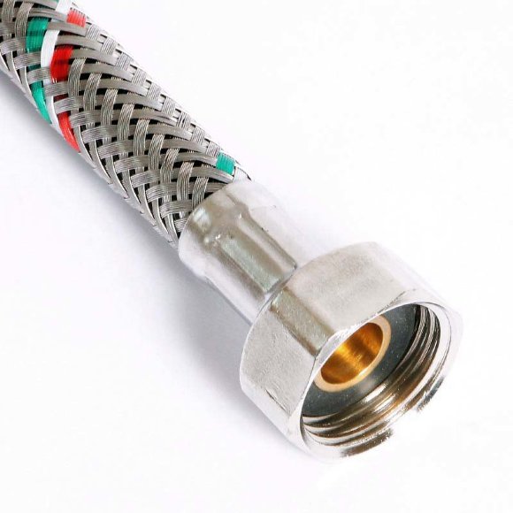 Гибкая подводка для смесителя UNI-FITT М10х1 - 1/2" 40 см оплетка из нержавеющей стали Гибкая подводка для смесителя UNI-FITT М10х1 - 1/2" 40 см оплетка из нержавеющей стали