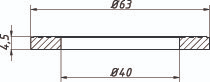 Прокладка горловины 32  ( ЦЕНА УКАЗАНА ЗА 20шт.)