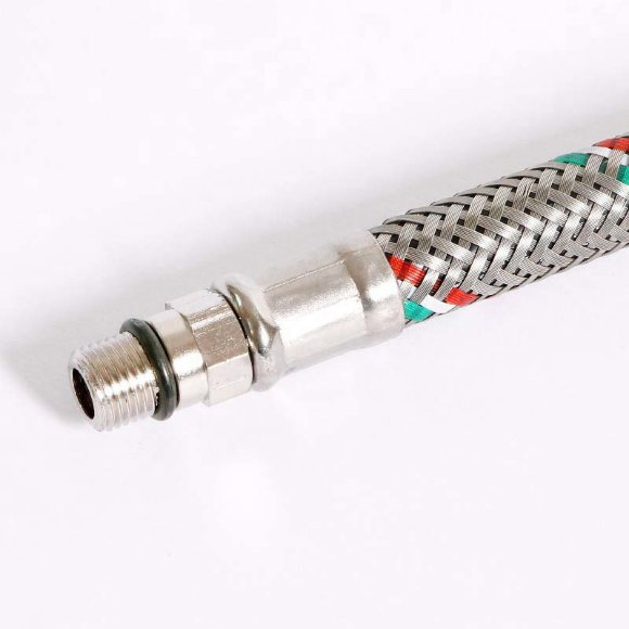 Гибкая подводка для смесителя UNI-FITT М10х1 - 1/2" 60 см оплетка из нержавеющей стали Гибкая подводка для смесителя UNI-FITT М10х1 - 1/2" 60 см оплетка из нержавеющей стали