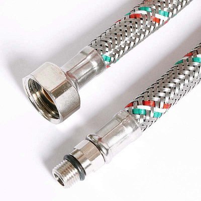 Гибкая подводка для смесителя UNI-FITT М10х1 - 1/2" 30 см оплетка из нержавеющей стали Гибкая подводка для смесителя UNI-FITT М10х1 - 1/2" 30 см оплетка из нержавеющей стали