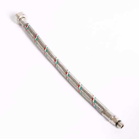 Гибкая подводка для смесителя UNI-FITT М10х1 - 1/2" 30 см оплетка из нержавеющей стали Гибкая подводка для смесителя UNI-FITT М10х1 - 1/2" 30 см оплетка из нержавеющей стали