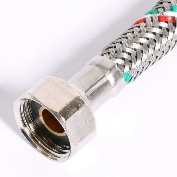 Гибкая подводка для смесителя UNI-FITT М10х1 - 1/2" 30 см оплетка из нержавеющей стали Гибкая подводка для смесителя UNI-FITT М10х1 - 1/2" 30 см оплетка из нержавеющей стали