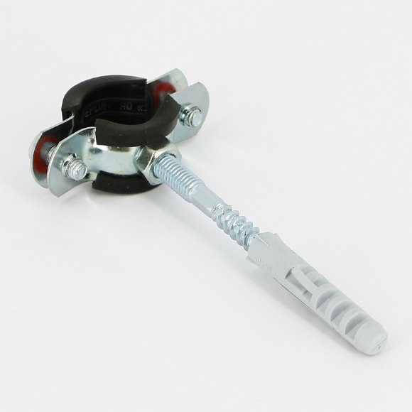 Хомут с резиновым уплотнителем, шпилькой и дюбелем UNI-FITT 1/2” (20-24 мм) Хомут с резиновым уплотнителем, шпилькой и дюбелем UNI-FITT 1/2” (20-24 мм)