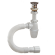 ОРИО сифон бутылочный 1 1/4 х 40 с металлическим выпуском "клик-клак", с гибкой трубой 40-40/50