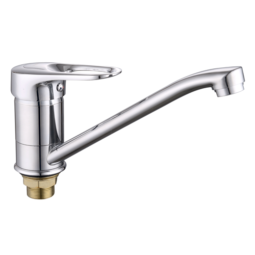 Смеситель Lucky Tap ЭКО елочка, d40, излив 25см, гайка, KS-4010S-25-44
