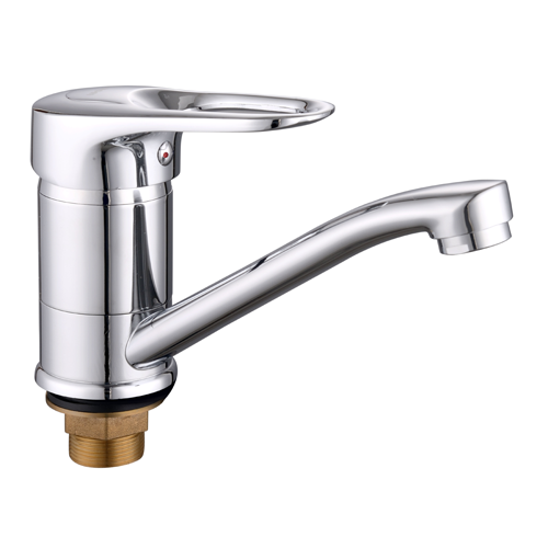 Смеситель Lucky Tap елочка лат. d40, излив 15см, гайка KS-4009-15-44
