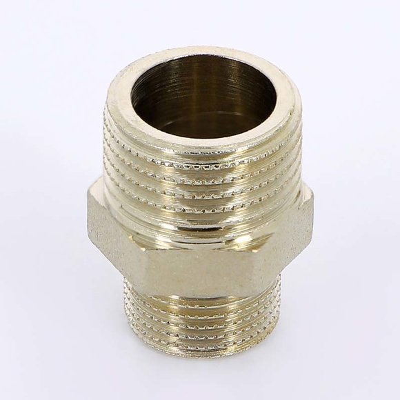 Ниппель Н никелированный UNI-FITT 1/2"x3/8" Ниппель Н никелированный UNI-FITT 1/2"x3/8"