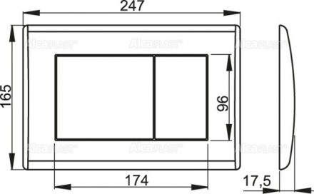 Кнопка Alca Plast M275 Кнопка Alca Plast M275