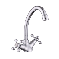Смеситель Lucky Tap елочка лат. 1/2", кер., излив 20см, 2 шпильки KDM-2007А-01-69 Смеситель Lucky Tap елочка лат. 1/2", кер., излив 20см, 2 шпильки KDM-2007А-01-69