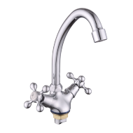 Смеситель Lucky Tap елочка лат. 1/2", кер., излив 20см, гайка KDM-2008A-01-58 Смеситель Lucky Tap елочка лат. 1/2", кер., излив 20см, гайка KDM-2008A-01-58
