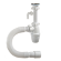 ОРИО сифон бутылочный 1 1/4 х 40, малый корпус с удлиненным патрубком, с одним отводом, гибкой трубо