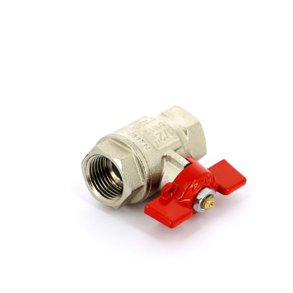 Кран шаровой ВВ 1/2" UNI-FITT полнопроходной бабочка