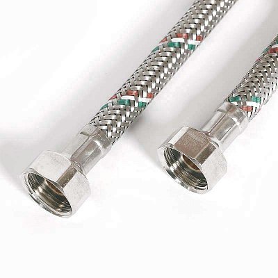 Гибкая подводка для воды UNI-FITT ВВ 1/2" 50 см оплетка из нержавеющей стали Гибкая подводка для воды UNI-FITT ВВ 1/2" 50 см оплетка из нержавеющей стали