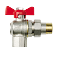 Кран шаровый американка угловая 1/2" бабочка (красная) JIF 361 NB (10/80) Кран шаровый американка угловая 1/2" бабочка (красная) JIF 361 NB (10/80)