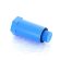 Заглушка Н UNI-FITT монтажная 1/2" с плоской прокладкой (синяя)