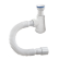 ОРИО сифон  бутылочный с пластиковым выпуском D-63мм х 40, с гибкой трубой 40-40/50