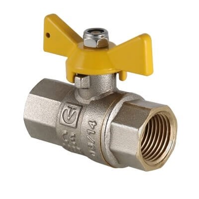 Кран шаровой газовый VALGAS рукоятка бабочка 3/4 вн-вн VALTEC Кран шаровой газовый VALGAS рукоятка бабочка 3/4 вн-вн VALTEC