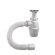 ОРИО сифон бутылочный с литым выпуском 1 1/2 х 40, с гибкой трубой 40-50
