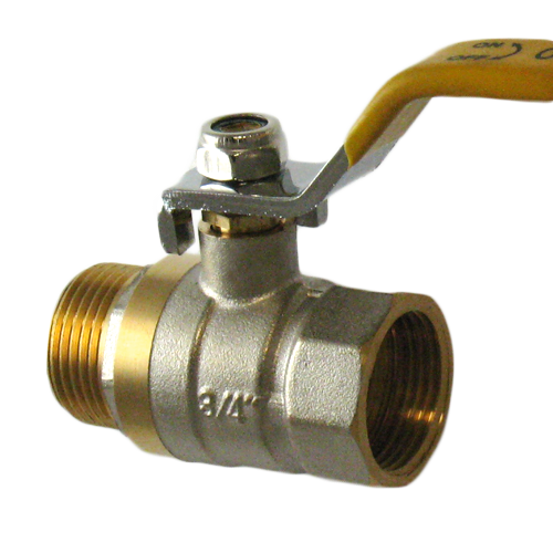 Кран шаровый для газа 3/4" в/н ручка (1/12) Кран шаровый для газа 3/4" в/н ручка (1/12)