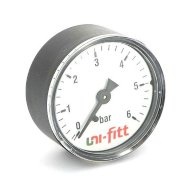 Манометр аксиальный 1/4" UNI-FITT 10 бар 63 мм Манометр аксиальный 1/4" UNI-FITT 10 бар 63 мм