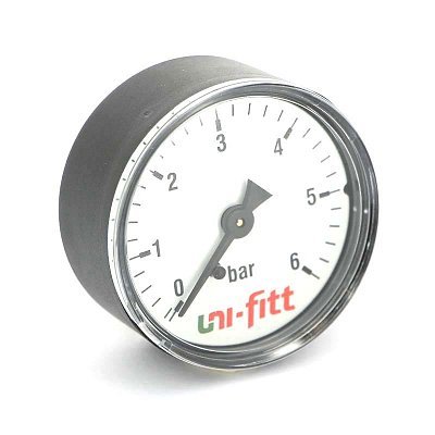 Манометр аксиальный 1/4" UNI-FITT 10 бар 63 мм Манометр аксиальный 1/4" UNI-FITT 10 бар 63 мм