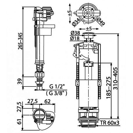 Комплект 1/2 SA2000SK нижний с мет. резьбой Комплект 1/2 SA2000SK нижний с мет. резьбой