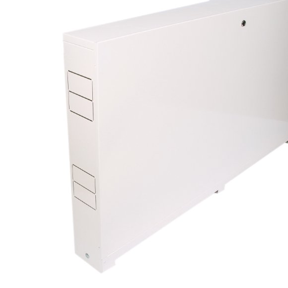Шкаф коллекторный металлический встраиваемый UNI-FITT 490х670-760х125-195