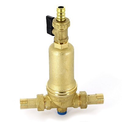 Фильтр промывной Uni-Fitt ВН 1/2" х 3/4" с редукц. соед. и сливным шаровым краном Фильтр промывной Uni-Fitt ВН 1/2" х 3/4" с редукц. соед. и сливным шаровым краном
