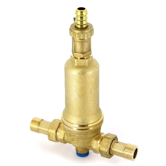 Фильтр промывной Uni-Fitt ВН 1/2" х 3/4" с редукц. соед. и сливным шаровым краном Фильтр промывной Uni-Fitt ВН 1/2" х 3/4" с редукц. соед. и сливным шаровым краном