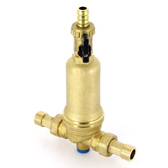 Фильтр промывной Uni-Fitt ВН 1/2" х 3/4" с редукц. соед. и сливным шаровым краном Фильтр промывной Uni-Fitt ВН 1/2" х 3/4" с редукц. соед. и сливным шаровым краном