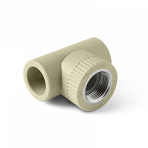 PP-R Тройник комбинированный ВР Серый 25-3/4 PRO AQUA