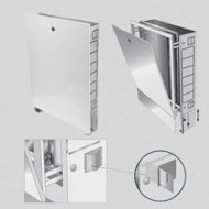 Шкаф коллекторный металлический встраиваемый UNI-FITT 494х670-760х125-195 Шкаф коллекторный металлический встраиваемый UNI-FITT 494х670-760х125-195