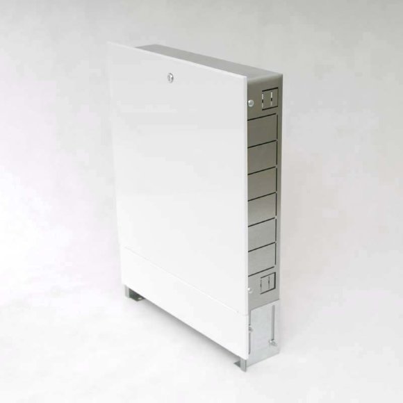 Шкаф коллекторный металлический встраиваемый UNI-FITT 494х670-760х125-195 Шкаф коллекторный металлический встраиваемый UNI-FITT 494х670-760х125-195