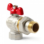 PA Кран шаровой полнопроходной угловой со сгоном, Н-В 1/2 PRO AQUA PA Кран шаровой полнопроходной угловой со сгоном, Н-В 1/2 PRO AQUA