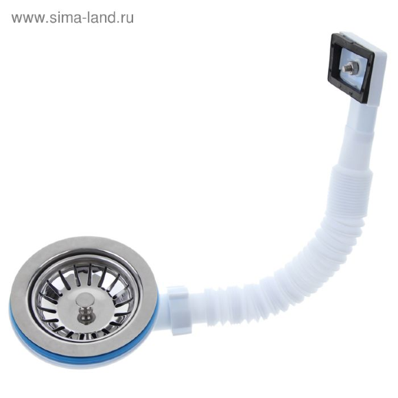 N 305S  Перелив Ани для мойки 3 1/2" с прямоуг.верт. корпусом Z
