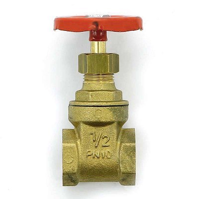 Задвижка клиновидная ВВ латунная PN10 UNI-FITT 1/2" Задвижка клиновидная ВВ латунная PN10 UNI-FITT 1/2"