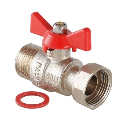 Кран шаровой с накидной гайкой 3/4" вн.-нар. Кран шаровой с накидной гайкой 3/4" вн.-нар.