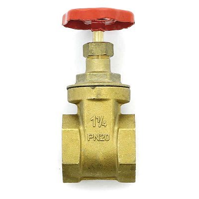 Задвижка клиновидная ВВ латунная PN20 UNI-FITT 1"1/4