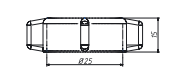 ОРИО гайка D-25 (МИНИМАЛЬНОЕ КОЛИЧЕСТВО ОТГРУЗКИ-20 шт.) ОРИО гайка D-25 (МИНИМАЛЬНОЕ КОЛИЧЕСТВО ОТГРУЗКИ-20 шт.)