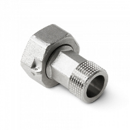 PA Штуцер с накидной гайкой с ушком для пломбы 1/2x3/4 PRO AQUA