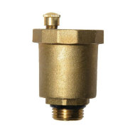 Воздухоотводчик прямой 1/2", латунь, желтый Воздухоотводчик прямой 1/2", латунь, желтый