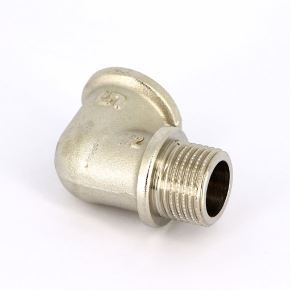 Угол НВ UNI-FITT 1/2" с упором никелированный Угол НВ UNI-FITT 1/2" с упором никелированный