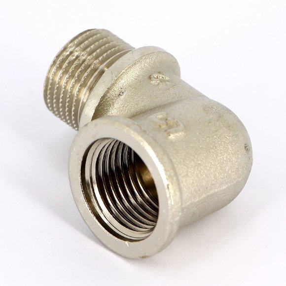 Угол НВ UNI-FITT 1/2" с упором никелированный Угол НВ UNI-FITT 1/2" с упором никелированный