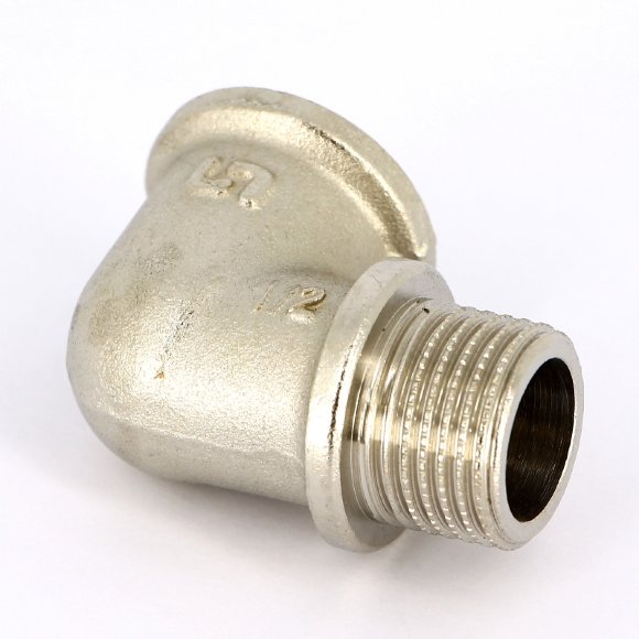 Угол НВ UNI-FITT 1/2" с упором никелированный Угол НВ UNI-FITT 1/2" с упором никелированный