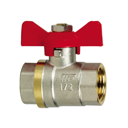 Кран шаровый 1" в/в бабочка (красная) JIF 354 NB  (10/60)