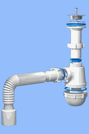 С 05 10 Сифон Ани 40 1 1/2" с гиб.тр.40 х 50 Z С 05 10 Сифон Ани 40 1 1/2" с гиб.тр.40 х 50 Z
