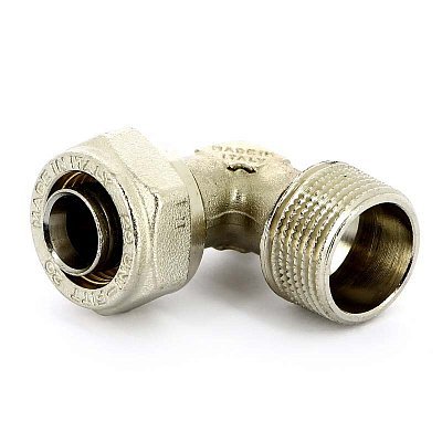 Угол обжим-Н никелированный UNI-FITT 20х3/4" Угол обжим-Н никелированный UNI-FITT 20х3/4"