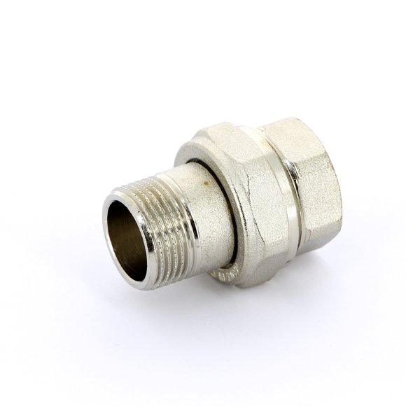 Разъемное соединение НВ никелированное с прокладкой O-ring UNI-FITT 3/4" прямое Разъемное соединение НВ никелированное с прокладкой O-ring UNI-FITT 3/4" прямое